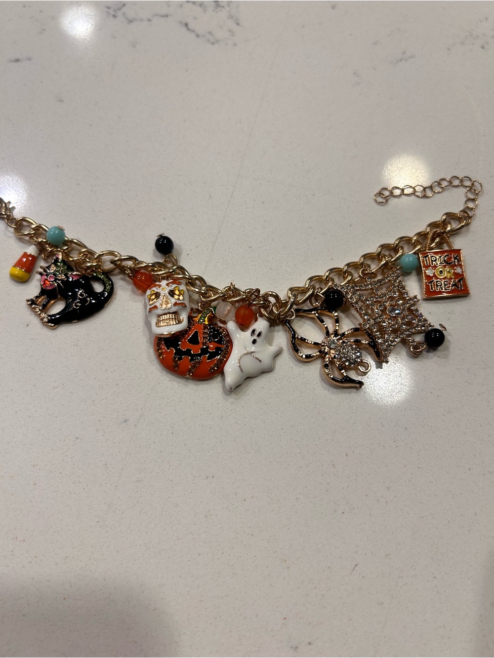 Halloween charm bracelet